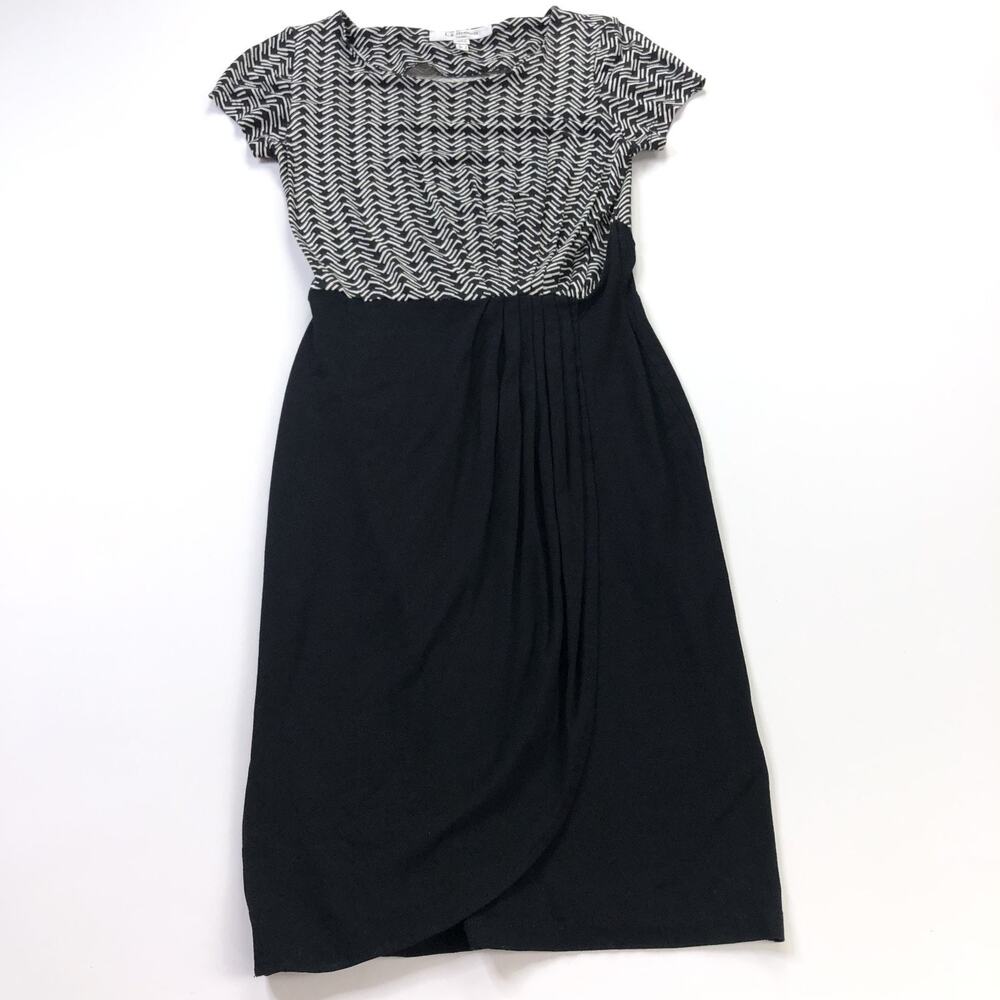 L.K. Bennett Dr Chewie US 2 Sheath Fit & Flare Mini Above Knee Dress Black MINT